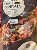 Tricolore spirals pasta 500 g